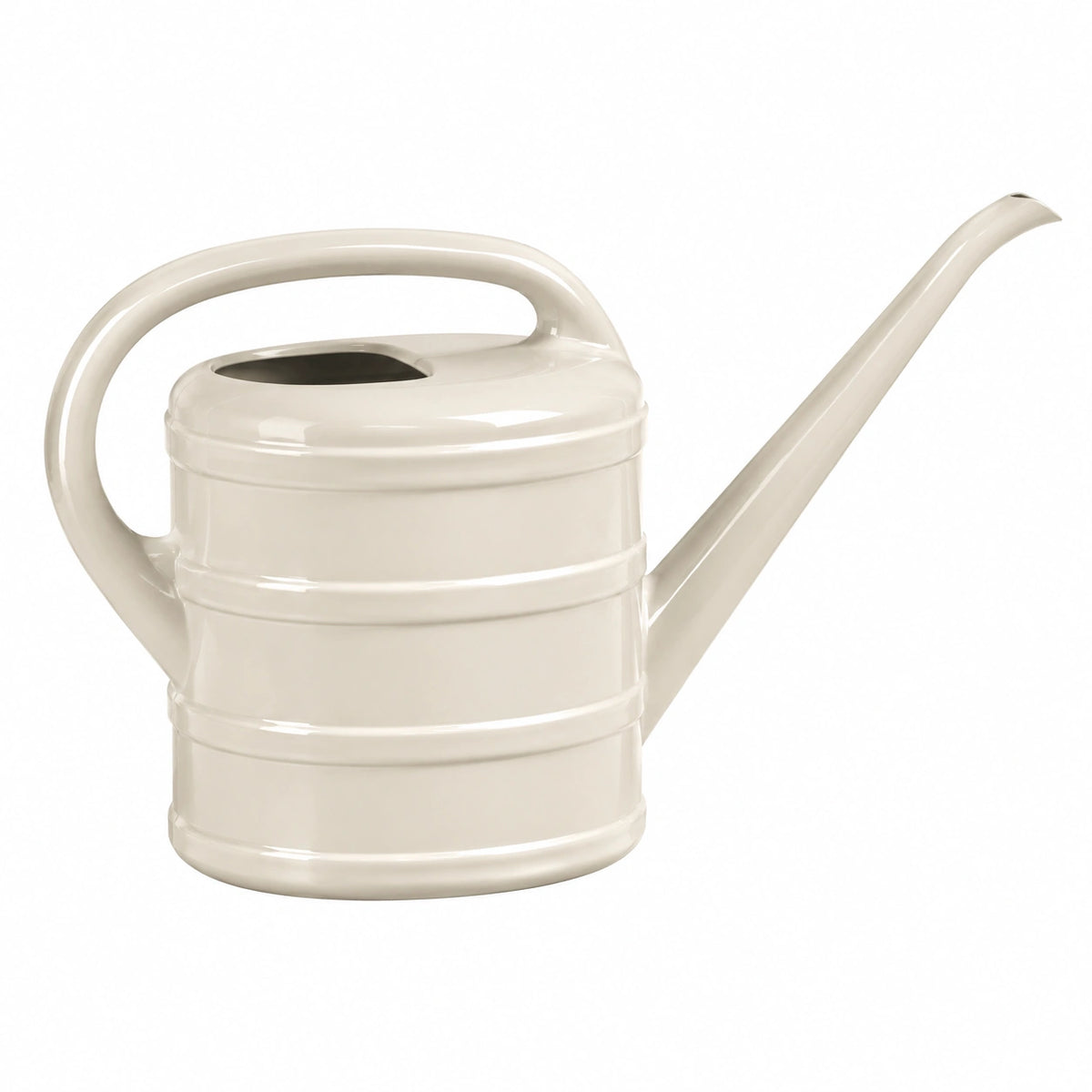 Arrosoir 2 L en céramique blanc - bec long pour plantes
