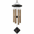 Carillon à vent 90 cm en métal bronze et noir - décoration suspendue intérieure extérieure