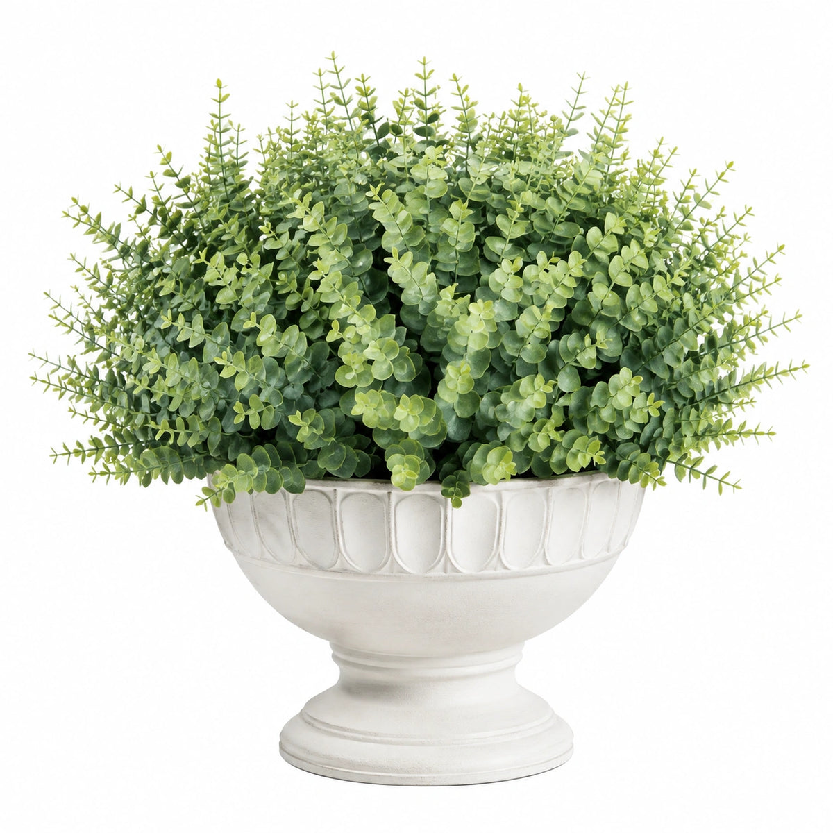 Plante verte artificielle en pot 45 cm feuillage vert en plastique style classique